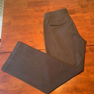 Banana Republic Black and White Pin Striped Chinos